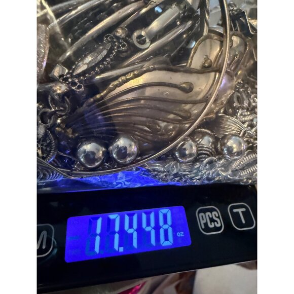 Vntg Boho Silver Tone Jewelry Lot Earrings Necklaces Bracelets Rings READ - Picture 7 of 7